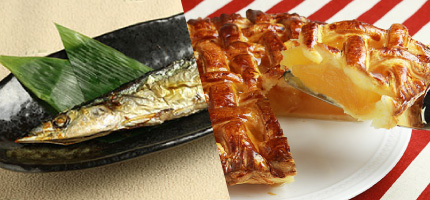 今月のレシピに「秋刀魚塩焼き」「アップルパイ」を掲載